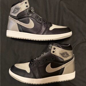 Nike Air Jordan Women’s Black and Gray High-Top Sneakers - Size 10 - New